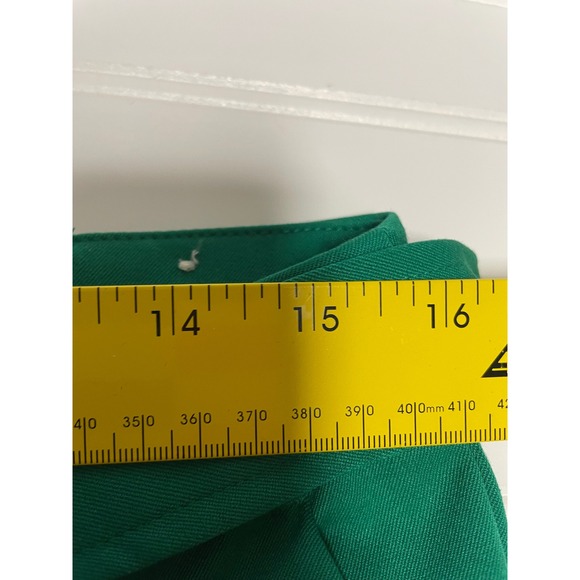 LOFT Devin Slim Green Tie Front Belted Trousers Womens 8 Curvy - Picture 8 of 11